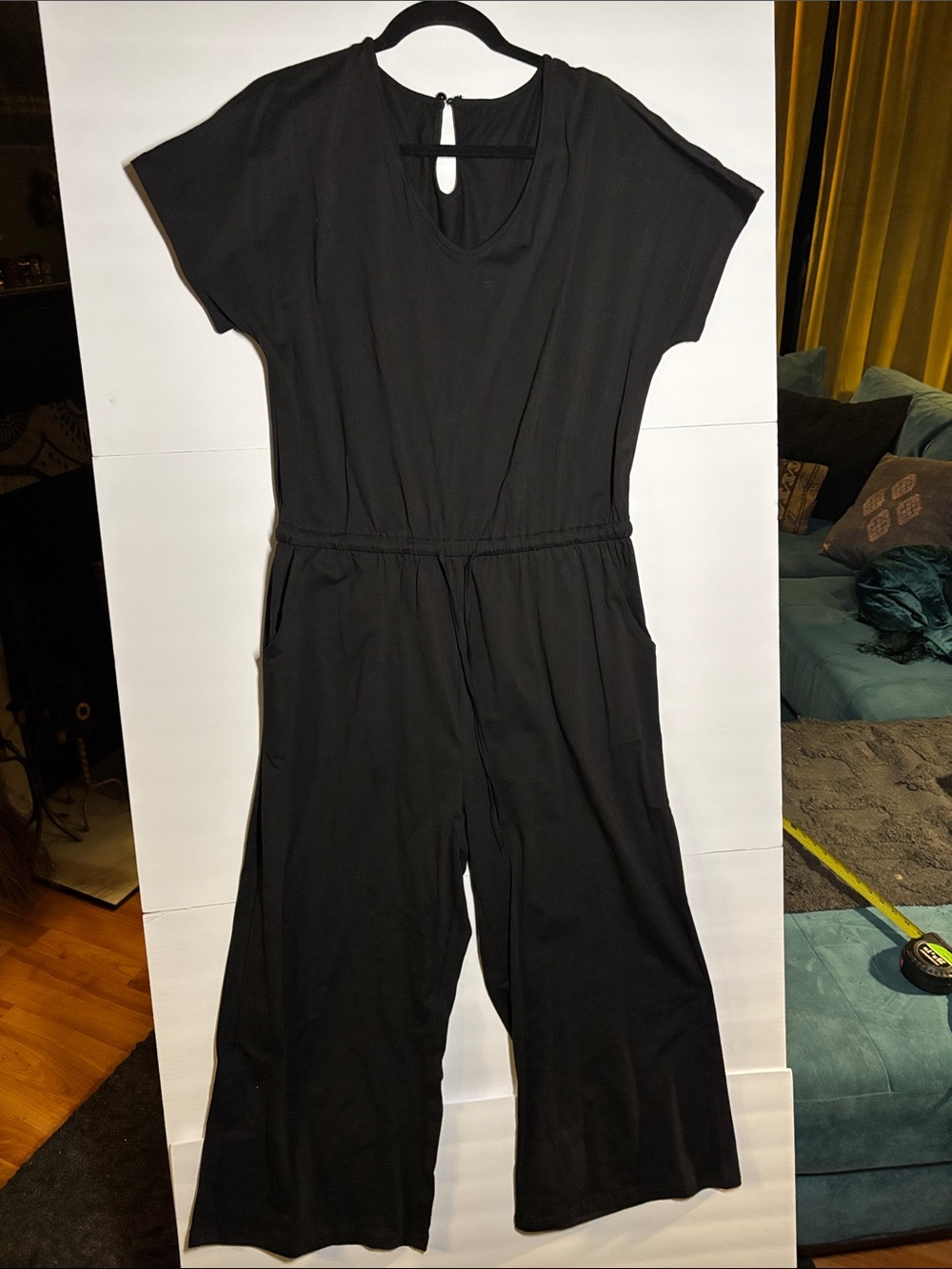 Black Wide-Leg Jumpsuit - Women's Comfortable Everyday Style